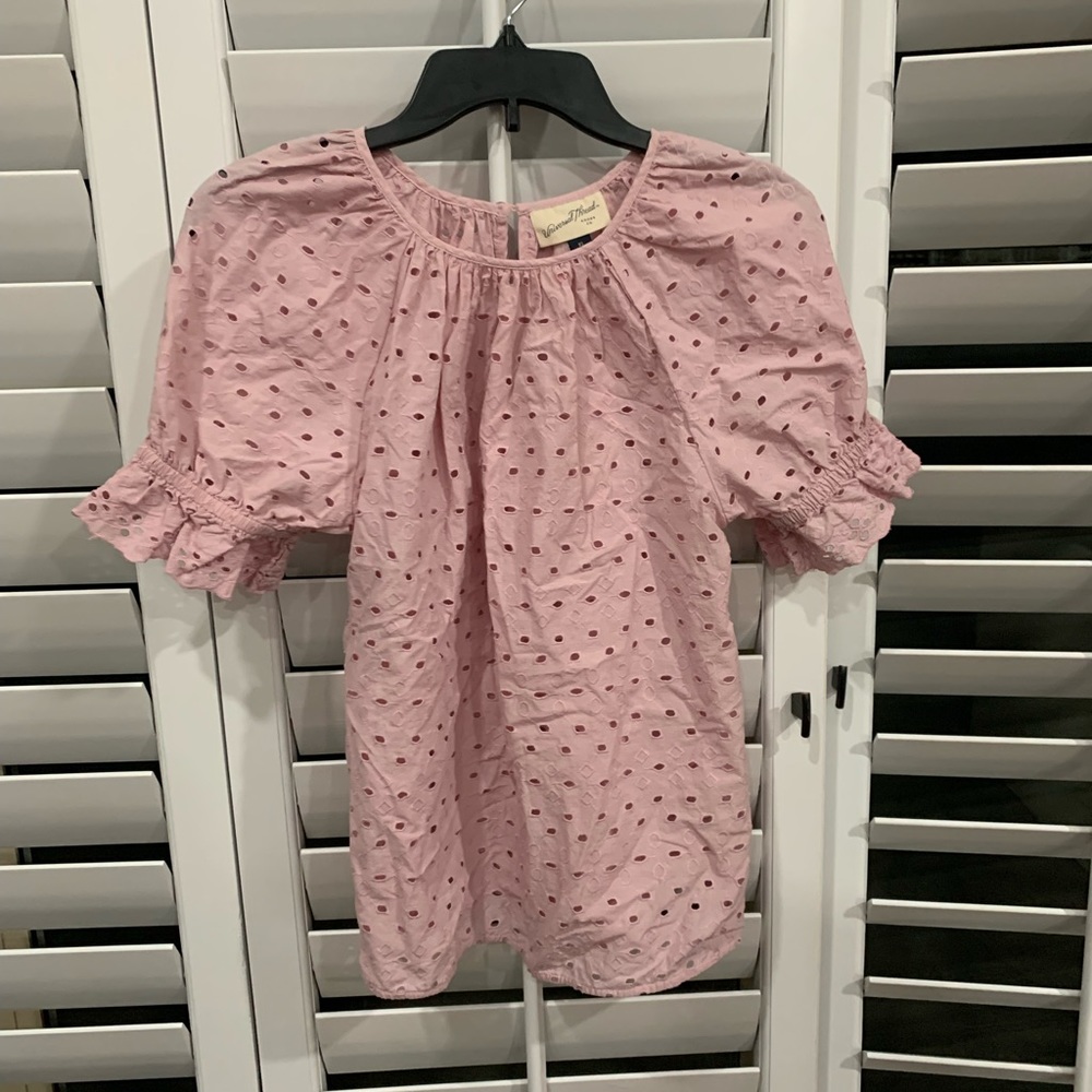 Universal Thread - Blush pink eyelet blouse